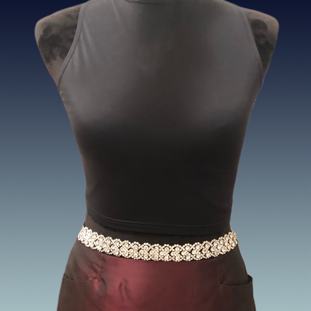 Two piece formal gown with pockets